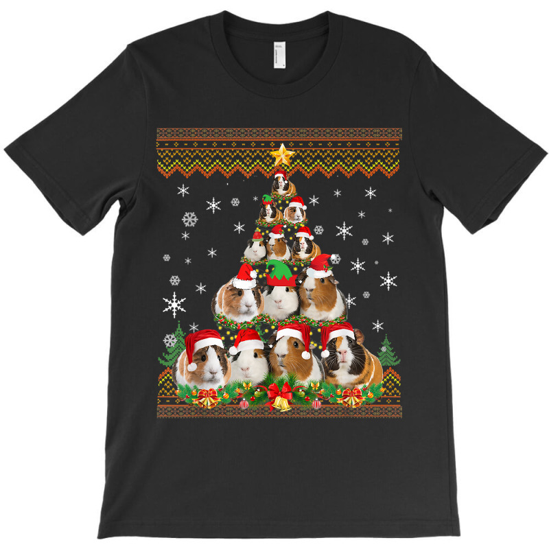 Funny Guinea Pig Christmas Ugly Sweater Christmas Tree T-shirt | Artistshot