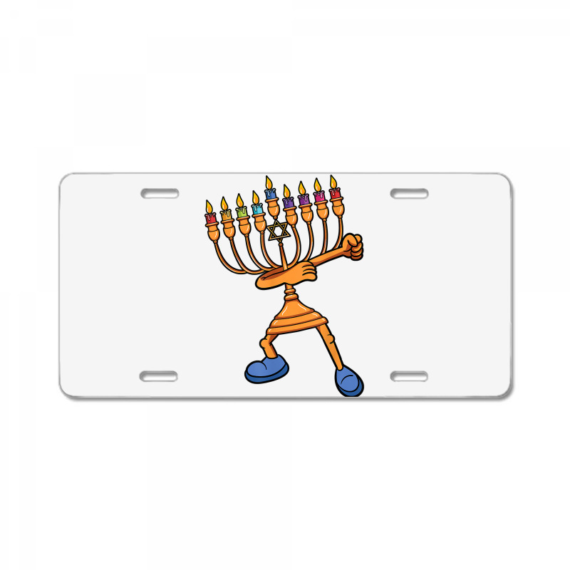 Hanukkah Dabbing Menorah Dab Dance Chanukah Jewish License Plate | Artistshot