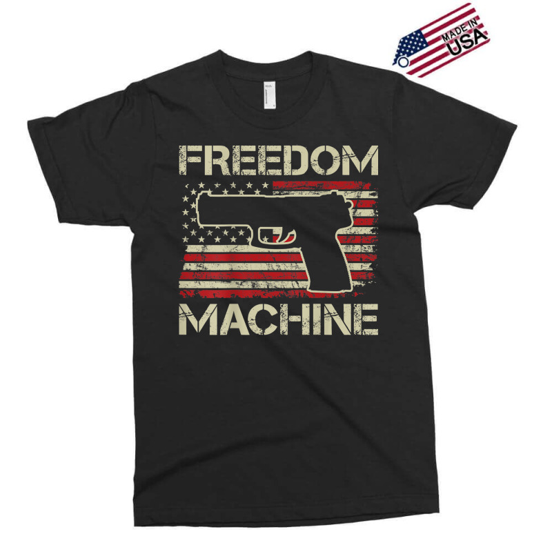 Freedom Machine   Pro Gun 2nd Amendment Pistol Usa (on Back) Exclusive T-shirt | Artistshot