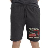 Freedom Machine   Pro Gun 2nd Amendment Pistol Usa (on Back) Vintage Short | Artistshot