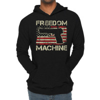 Freedom Machine   Pro Gun 2nd Amendment Pistol Usa (on Back) Lightweight Hoodie | Artistshot