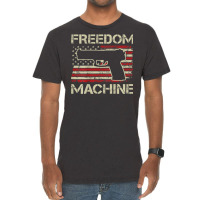 Freedom Machine   Pro Gun 2nd Amendment Pistol Usa (on Back) Vintage T-shirt | Artistshot