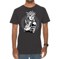 Viking Scandinavia Fighter Ornament Woman Warrior Vintage T-shirt | Artistshot