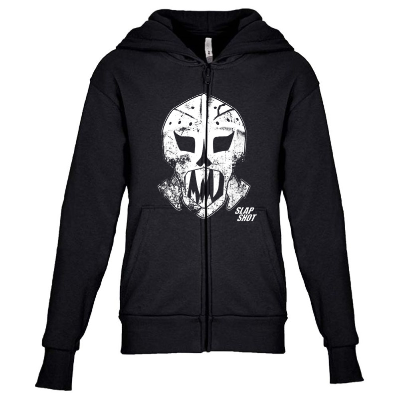 Slap Shot, Goalie Mask Youth Zipper Hoodie | Artistshot