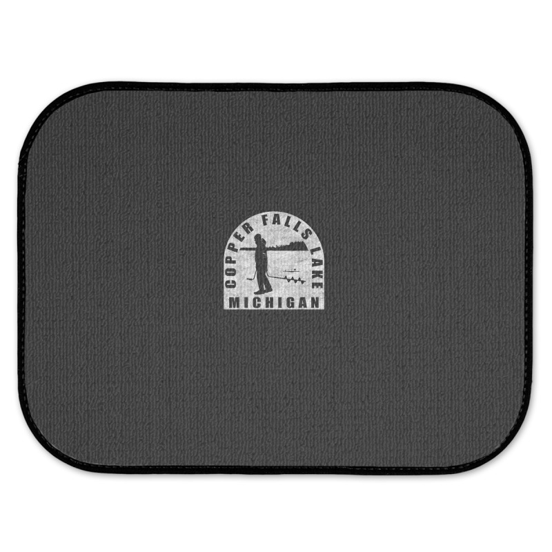 Copper Falls Lake Ice Fishing Michigan Rear Car Mat | Artistshot