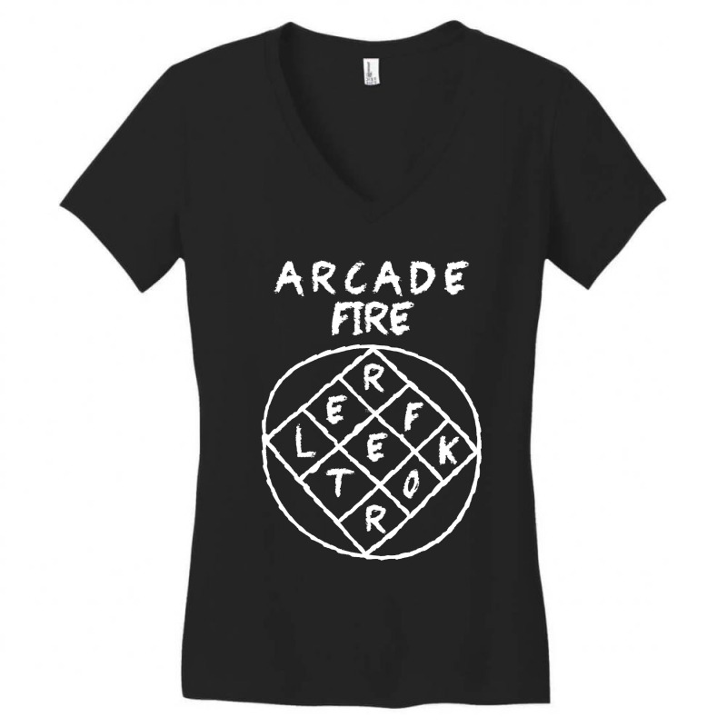 Arcade Fire Reflektor Women's V-Neck T-Shirt by cm-arts | Artistshot