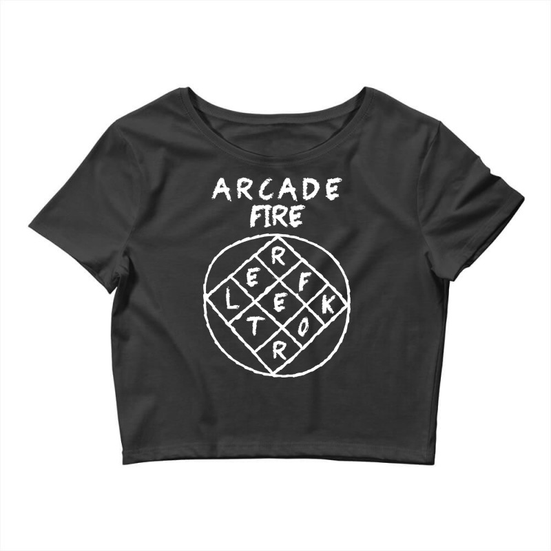 Arcade Fire Reflektor Crop Top by cm-arts | Artistshot