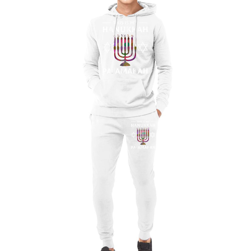 Hanukkah Pajama Menorah Pajamakah Chanukah Jewish Hoodie & Jogger Set | Artistshot