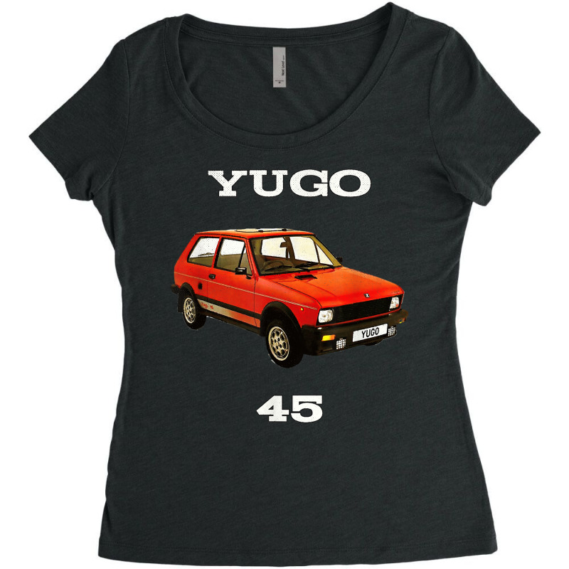 Yugo 45 The Worst Car In The World Enthusiast Women's Triblend Scoop T-shirt by DorisChristine | Artistshot