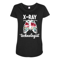 X Ray Technologist Skeleton  X Ray Tech Rt Radiology Tech Pullover Hoo Maternity Scoop Neck T-shirt | Artistshot