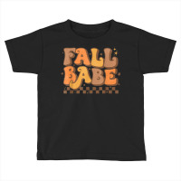 Cute Fall Babe Vintage Style Love Autumn Season Thanksgiving Toddler T-shirt | Artistshot