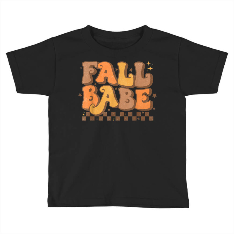 Cute Fall Babe Vintage Style Love Autumn Season Thanksgiving Toddler T-shirt by Aquarius | Artistshot