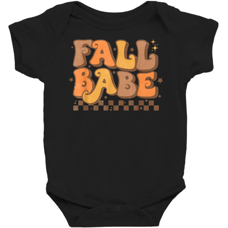 Cute Fall Babe Vintage Style Love Autumn Season Thanksgiving Baby Bodysuit by Aquarius | Artistshot