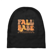 Cute Fall Babe Vintage Style Love Autumn Season Thanksgiving Baby Beanies | Artistshot