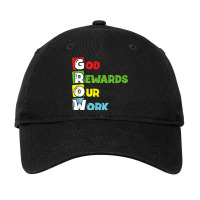 Grow God Rewards Our Work Christian Adjustable Cap | Artistshot