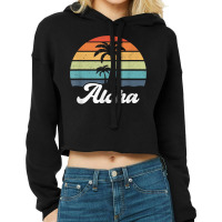 Aloha Hawaii Hawaiian Island Shirt Palm Beach Surfboard Surf T Shirt Cropped Hoodie | Artistshot