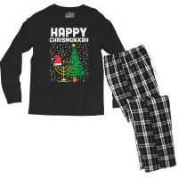 Happy Christmukkah Jewish Christmas Hanukkah Chanukah Gift Men's Long Sleeve Pajama Set | Artistshot