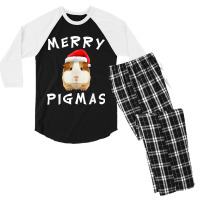 Guinea Pig Merry Pigmas Tshirt Christmas Xmas Clothing Gift Men's 3/4 Sleeve Pajama Set | Artistshot