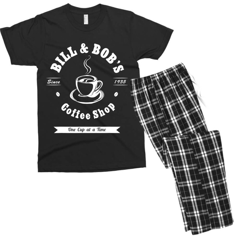 Bill And Bob's Coffee Shop Aa Recovery Gift Men's T-shirt Pajama Set | Artistshot