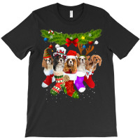 Cavalier King Charles Spaniel Christmas Sock T-shirt | Artistshot