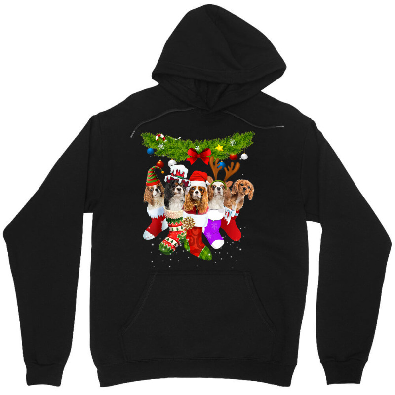 Cavalier King Charles Spaniel Christmas Sock Unisex Hoodie | Artistshot