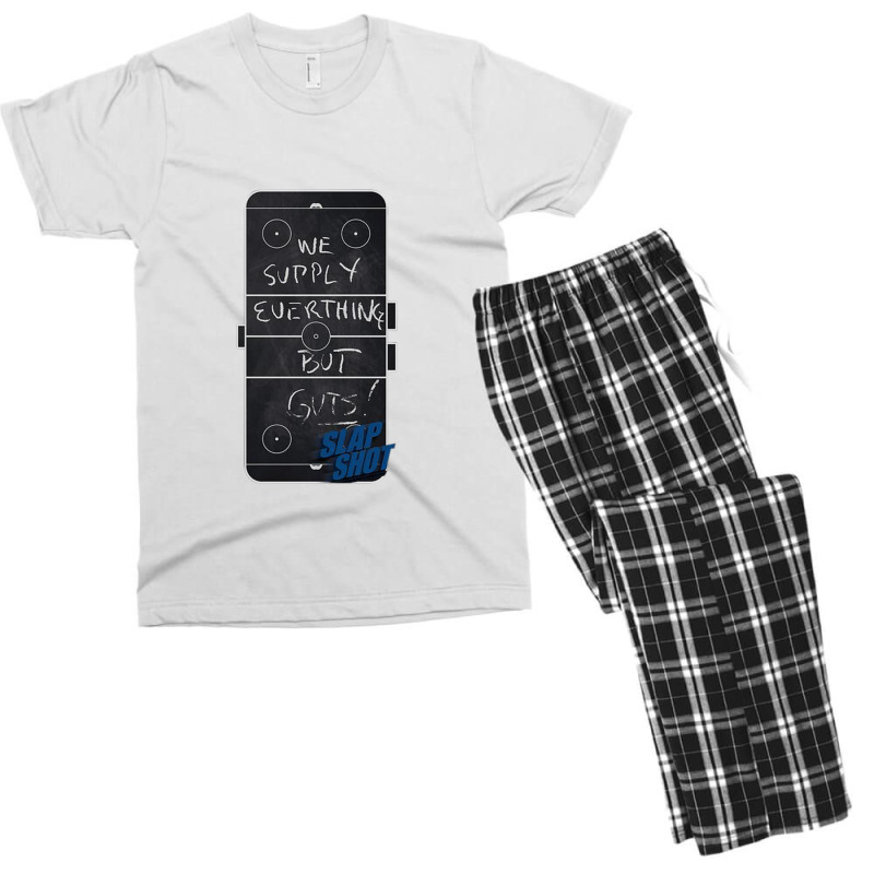 Slap Shot, Chalkboard, Men's T-shirt Pajama Set | Artistshot