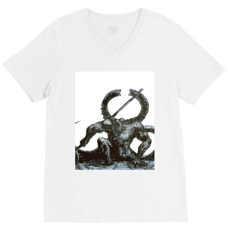 Titanite Demon Graphic V-neck Tee | Artistshot