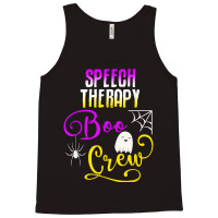 Speech Therapy Boo Crew Halloween Ghost Group Matching T Shirt Tank Top | Artistshot