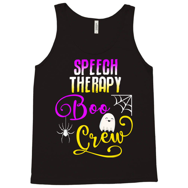 Speech Therapy Boo Crew Halloween Ghost Group Matching T Shirt Tank Top by pypybedypa | Artistshot