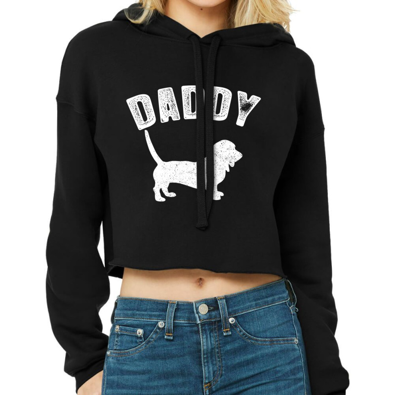 Basset Hound Mix Daddy Matching Family Cropped Hoodie by King Davila | Artistshot