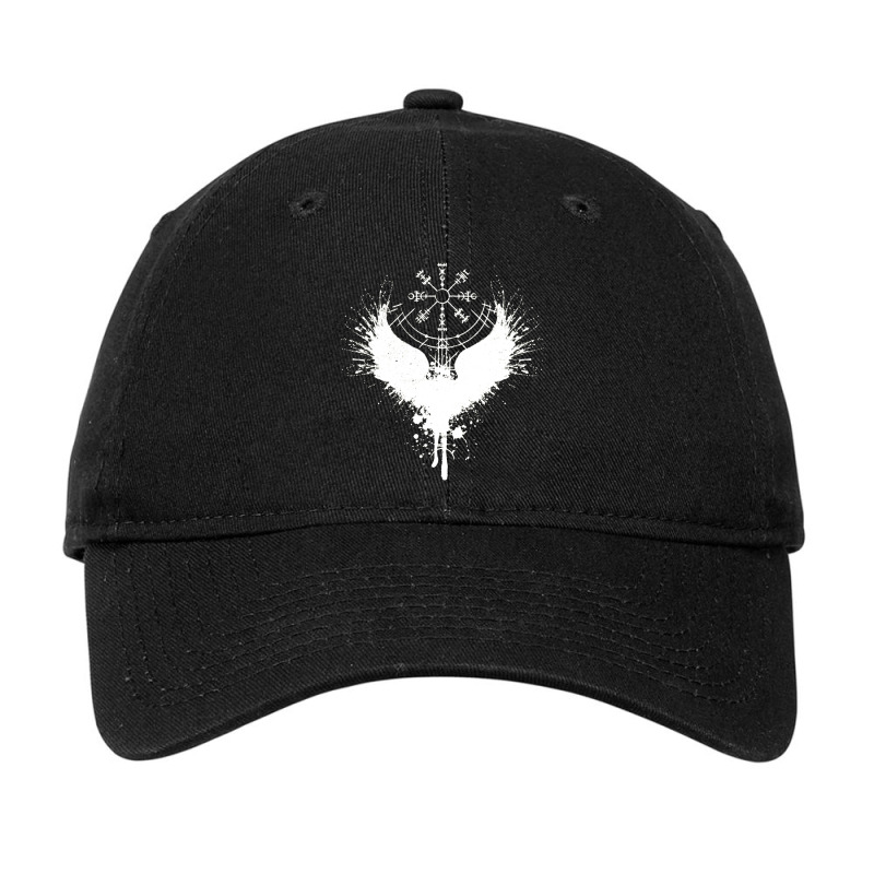 Raven Vegvisir Viking, Raven, Vegvisir, Viking, Raven Vegvisir Vikings Adjustable Cap by SHOPS3X | Artistshot