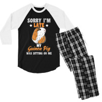 Guinea Pig Quote For A Cavy Owner Men's 3/4 Sleeve Pajama Set | Artistshot