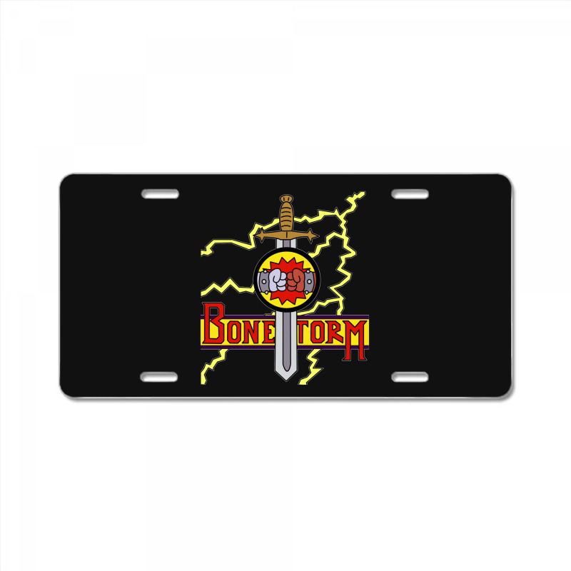 Bonestorm Clear License Plate | Artistshot