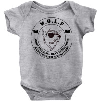 Warrant Officer Liberation Front (w.o.l.f.) Cw2 Cw3 Cw4 Cw5 Raglan Bas Baby Bodysuit | Artistshot