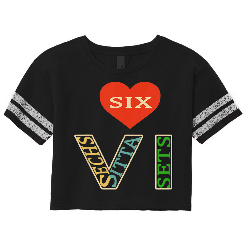 Kids Roman Numeral 6 With Different Languages Scorecard Crop Tee by Deluxe | Artistshot