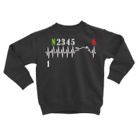 Motorcycle Gear Shift Heartbeat Motorcyclist Toddler Sweatshirt | Artistshot