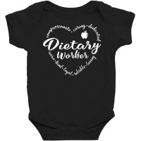 Dietary Worker Heart Dietitian Nutritionist Dietician Funny T Shirt Baby Bodysuit | Artistshot