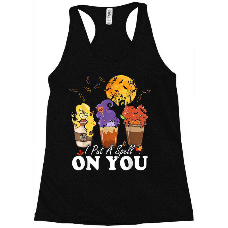 Funny Halloween Spooky Witch Pumpkin Season Spice Coffee Racerback Tank by Fashaza | Artistshot