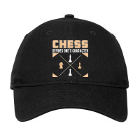 Retro Character Defining Game For A Chess Player Grandmaster Adjustable Cap | Artistshot