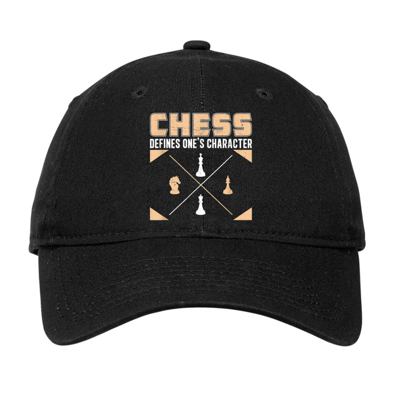 Retro Character Defining Game For A Chess Player Grandmaster Adjustable Cap | Artistshot