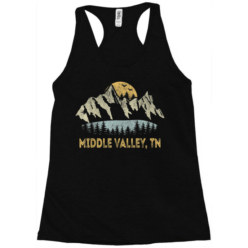 Middle Valley Tennessee Mountain Sunset Sunrise Kayaking Racerback Tank by Uniform | Artistshot