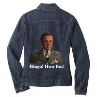 Bingo! How Fun! Ladies Denim Jacket | Artistshot