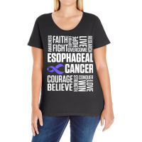 Esophageal Cancer Survivor Treatment Esophagus Warrior Premium T Shirt Ladies Curvy T-shirt | Artistshot