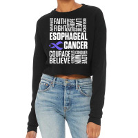 Esophageal Cancer Survivor Treatment Esophagus Warrior Premium T Shirt Cropped Sweater | Artistshot