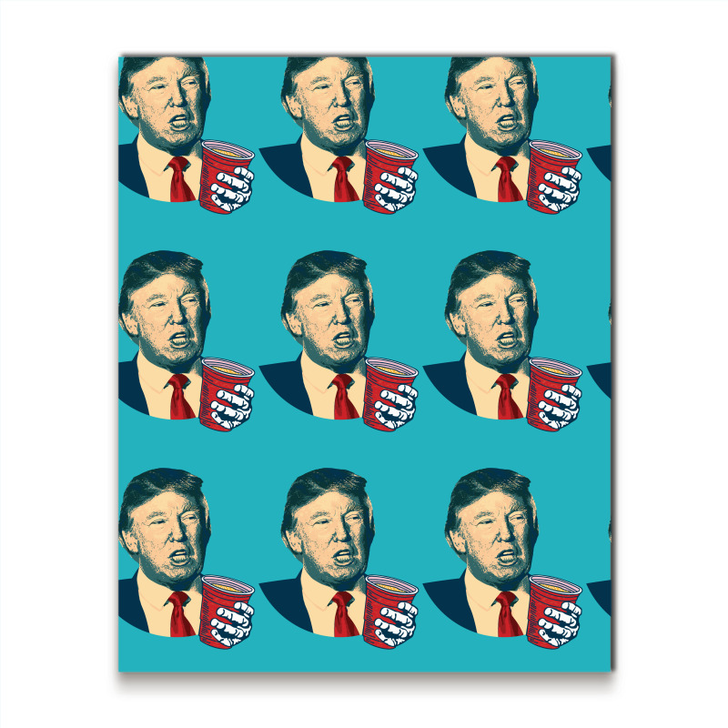 Donald Trump Celebrating 4th Of July Metal Print Vertical | Artistshot