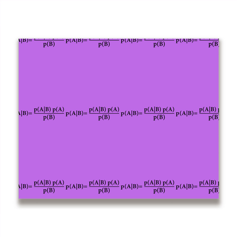 Ash Bayes Theorem Metal Print Horizontal | Artistshot