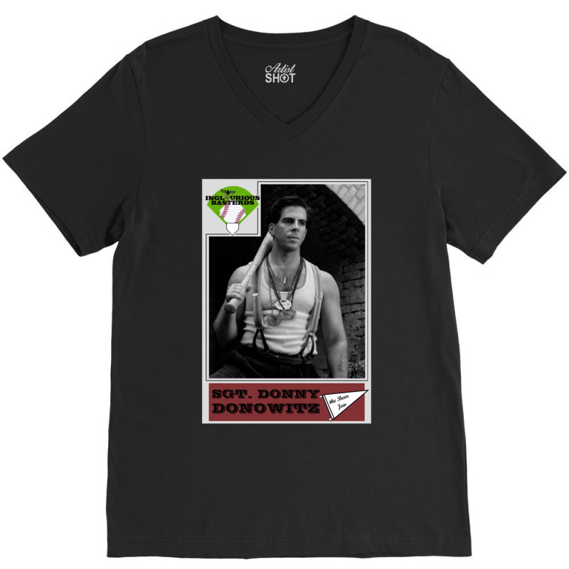 Donny Donowitz Ball Card Baseball ¾ Sleeve V-Neck Tee by cm-arts | Artistshot