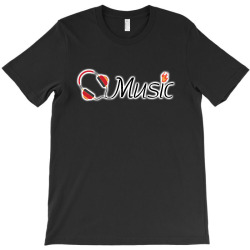headphones music T-Shirt | Artistshot