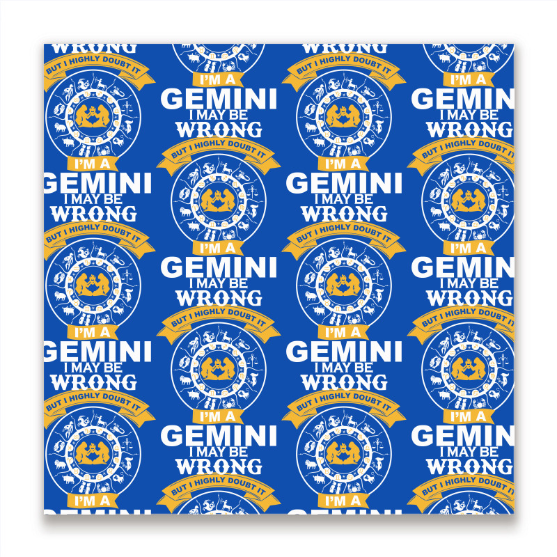 Gemini -i Am A Gemini Metal Print Square | Artistshot