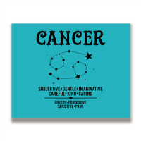 Cancer Zodiac Sign Metal Print Horizontal | Artistshot